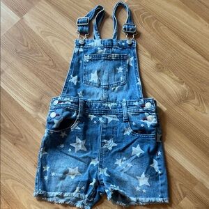 Cat & Jack Blue Star-Patterned Overalls